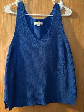 LOFT Knit Tank Sweater - Royal Blue